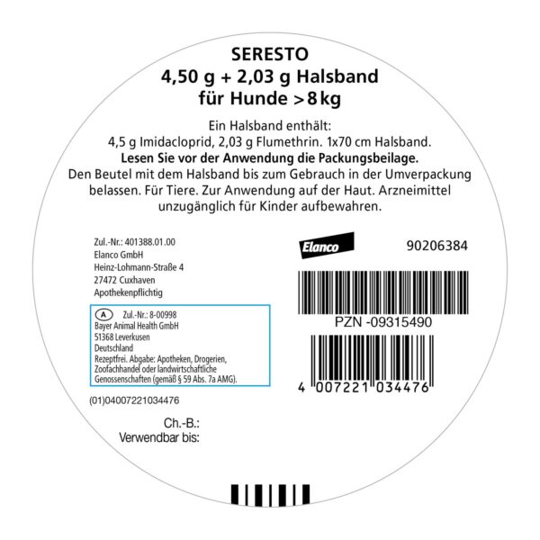 Seresto Halsband für große Hunde | ab 8 kg - 1 St. - Image 2