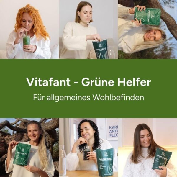 Vitafant Grüner Helfer Neu 200G Nahrungsergänzungsmittel - 30 Portionen - Image 6