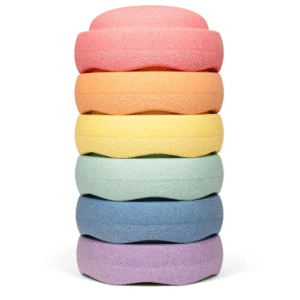 Stapelstein Rainbow Pastel 6 Stk
